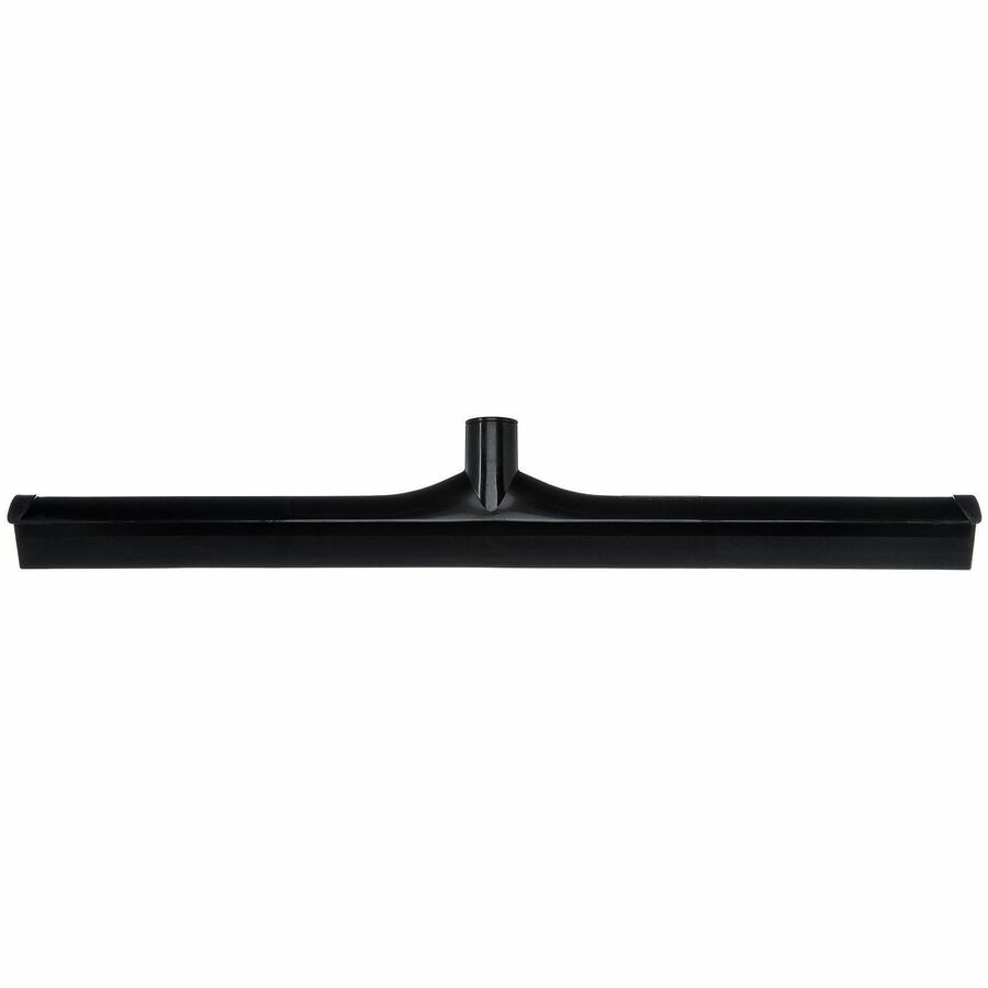 Sparta 24" Single-Blade Floor Squeegee - Rubber, Thermoplastic Rubber (TPR) Blade - 3.5" Height x 1" Width x 24" Length - Durable, Rust Resistant, Bend Resistant - Black - 6 / Carton