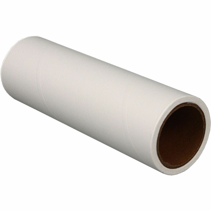 Genuine Joe Long-Handle Floor Lint Roller - White - 108/Pack - 36 / Carton
