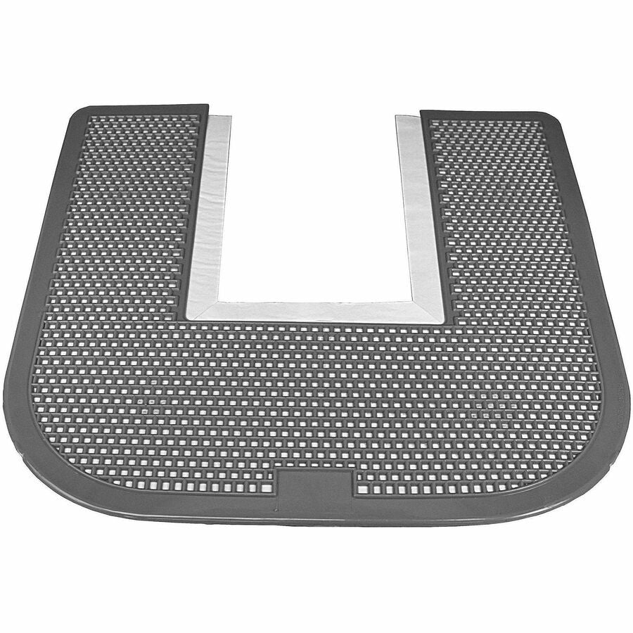 Impact Deodorizing Commode Mat - Commode, Restroom, Commercial, Floor, School, Restaurant - Black - 6 / Carton