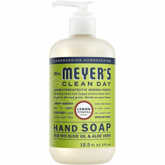 Mrs. Meyer's Clean Day Hand Soap Refill - Lemon Verbena, Lavender, Mild Citrus Scent - 12.50 fl oz - Grime Remover - Multipurpose - Moisturizing - Multi - Non-drying, Paraben-free, Phthalate-free, Cruelty-free, No Artificial Color6 / Carton