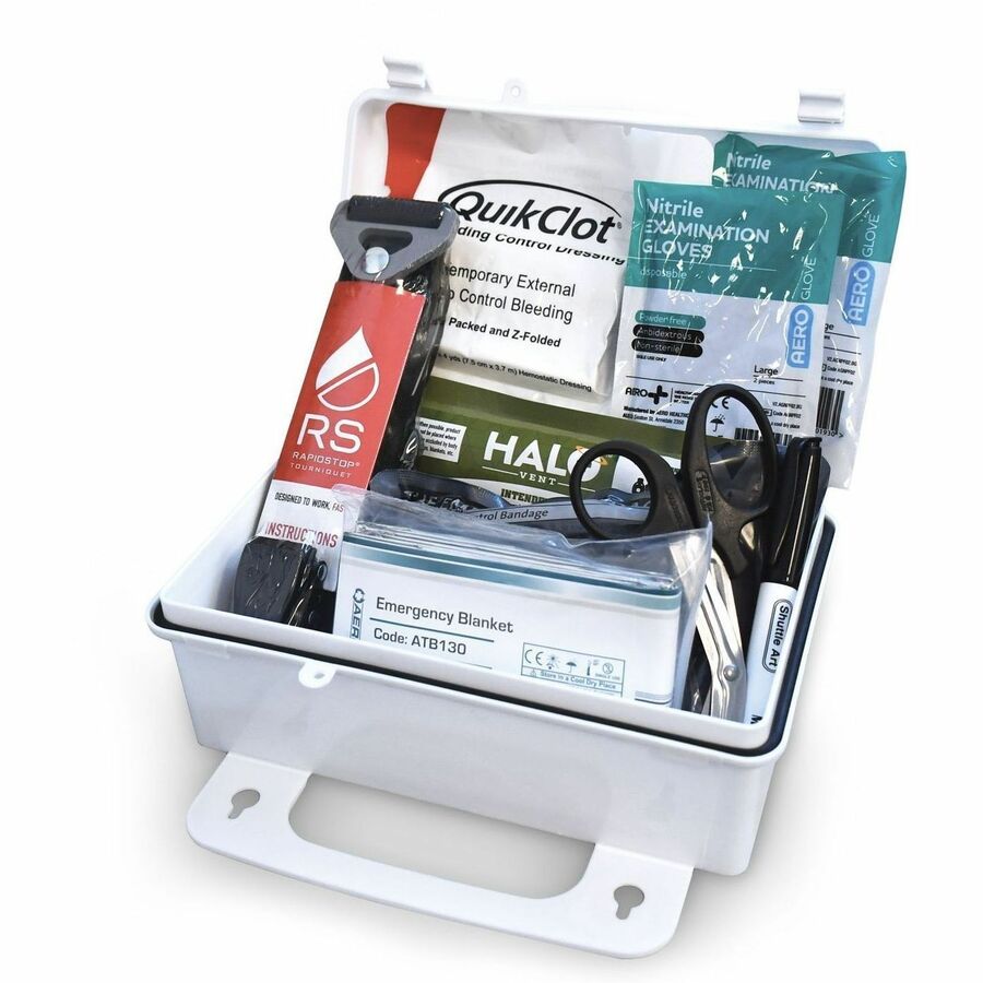 Aero RapidStop Bleed Control Kit - 10 x Piece(s) - 5.5" Height x 3" Width8.5" Length - Plastic Case - White, Black, Red - 1 Each