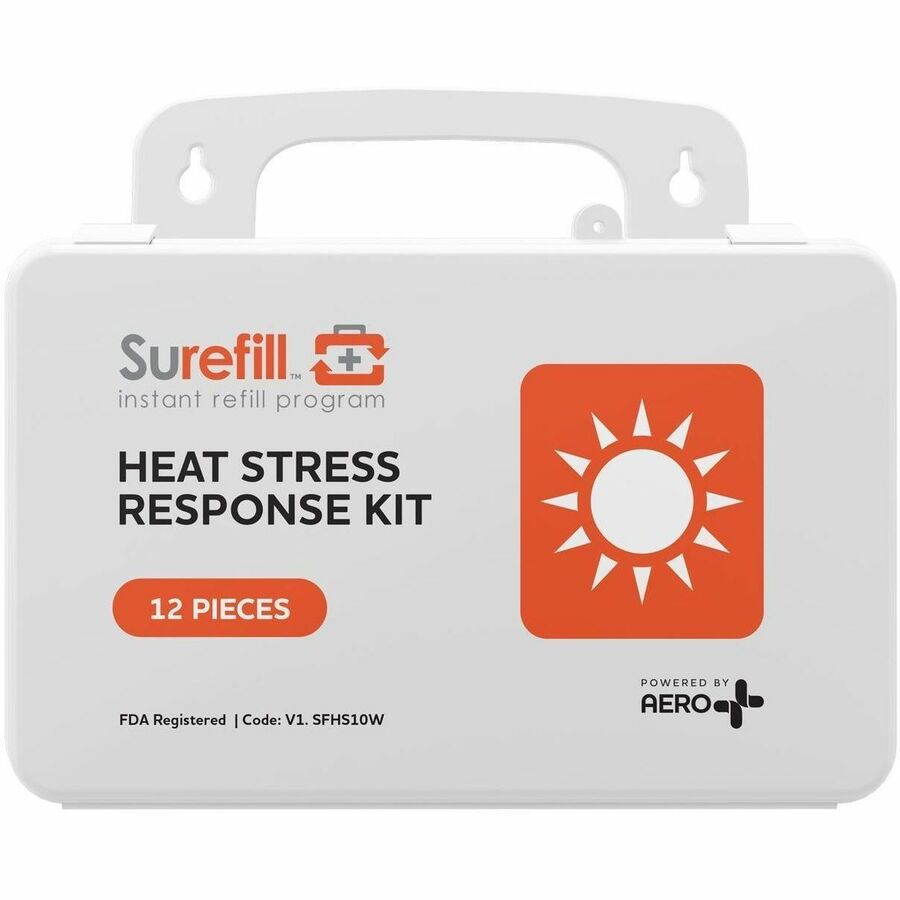 Aero Surefill Heat Stress Response Kit - 12 x Piece(s) - Plastic Case - White, Orange, Black - 1 Each