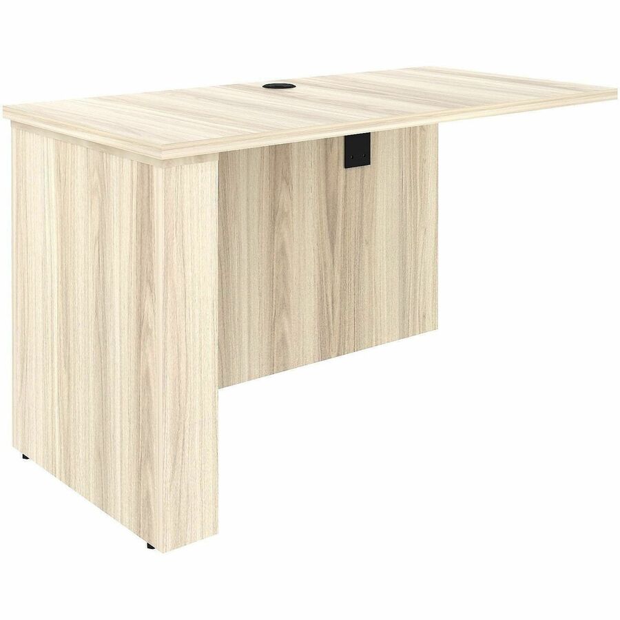 Lorell Essentials Sit-Stand Return Shells - 27.5" Height x 47.3" Width x 23.6" Depth - Material: Laminate, Wood - Finish: Modern Elm - Grommet, Cable Management, Adjustable Feet - 1 Each