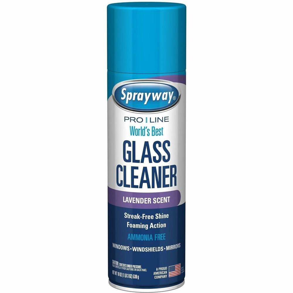 Sprayway Glass Cleaner - For Glass, Mirror, Windshield, Window, Film - Spray - Lavender Scent - Recommended For: Streak Remover, Fingerprint Remover