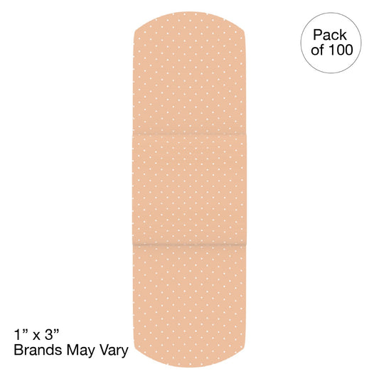 Kemp USA Plastic Bandages,1" x 3", Sterile (100 pcs)