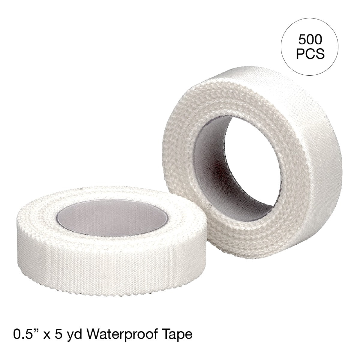 Kemp USA Waterproof First Aid Tape (0.5" x 2.5 yd) (500 pcs)