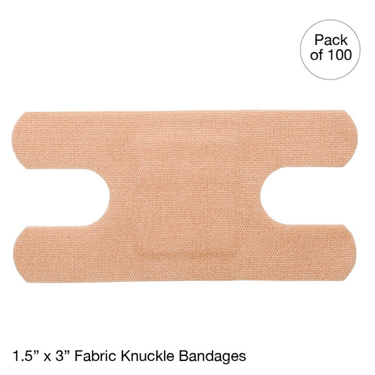 Kemp USA Fabric Knuckle Bandage 1.5" x 3" (100 pcs)