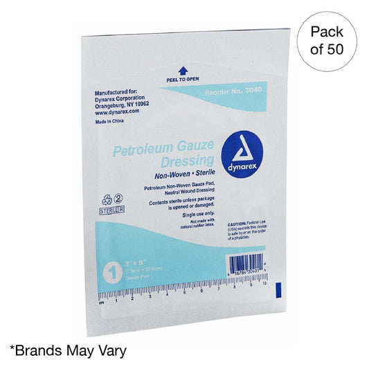 Kemp USA Petroleum Gauze Dressing 3 x 9" (12 pcs)