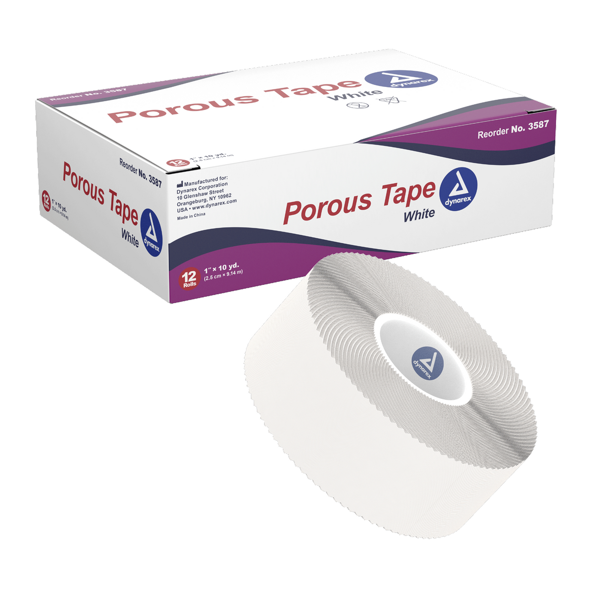 Kemp USA Porous Tape 1" x 10 yd (1 roll)