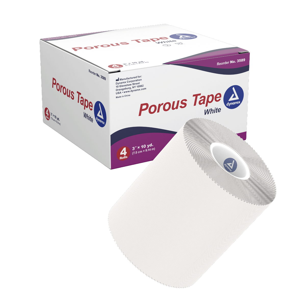 Kemp USA Porous Tape 3" x 10 yd (1 roll)