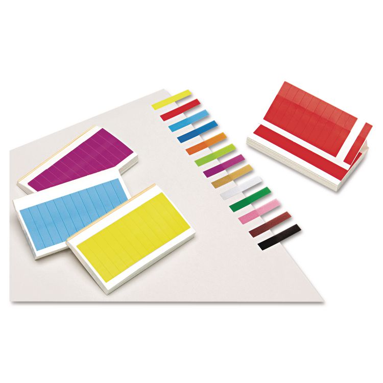 Removable/Reusable Page Flags, 13 Assorted Colors, 240 Flags/Pack