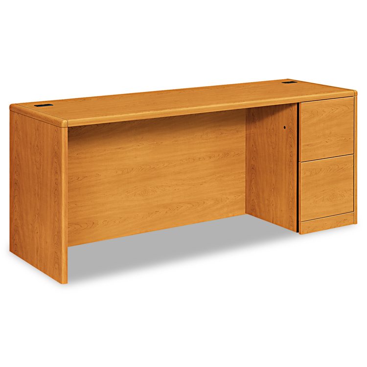 10700 Series Right Pedestal Credenza, 72w x 24d x 29.5h, Harvest