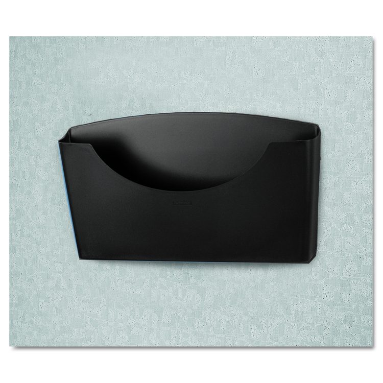Plastic Partition Additions File Pocket, Letter Size, 14" x 2.5" x 7.75", Dark Graphite