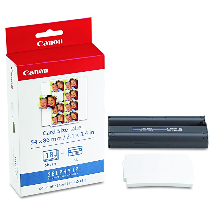 7740A001 (KC-18IL) Ink/Label Combo, Black/Tri-Color