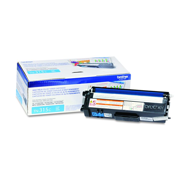 TN315C High-Yield Toner, 3,500 Page-Yield, Cyan