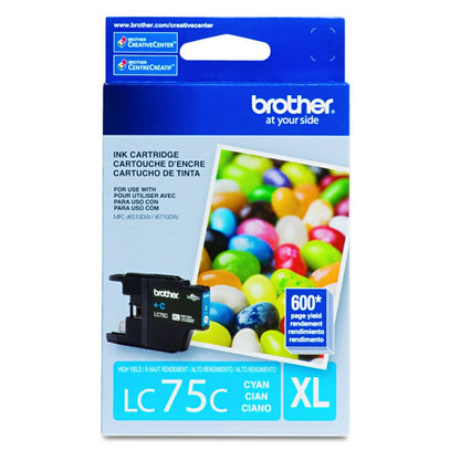 LC75C Innobella High-Yield Ink, 600 Page-Yield, Cyan