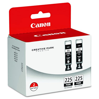 4530B007AA (PGI-225) Ink, Black, 2/Pack