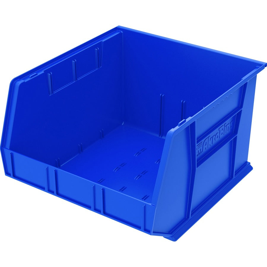 Akro-Mils Akrobins Storage Bin - 11" Height x 16.50" Width x 18" Depth - Unbreakable, Water Proof, Stackable, Corrosion Proof - Blue - Polymer - 1 Each