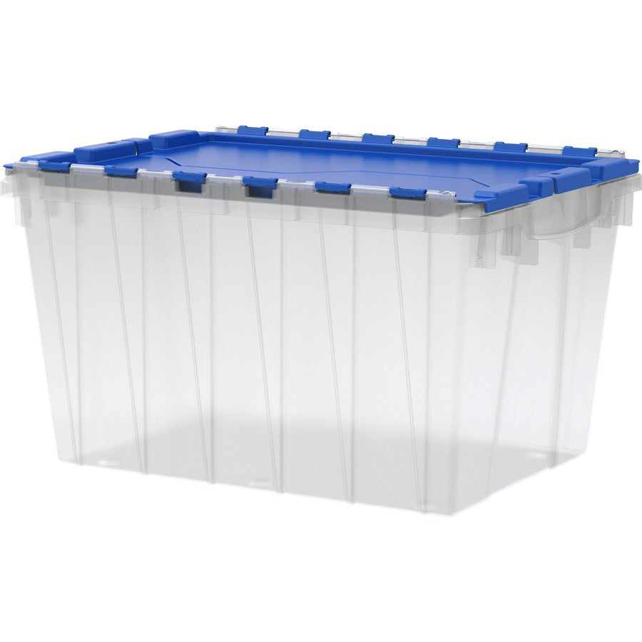Akro-Mils 12-Gallon Keep Box Container with Lid - External Dimensions: 21.5" Length x 15" Width x 12.5" Height - 12 gal - Hinged Closure - Clear - For Apparel - 1 Each