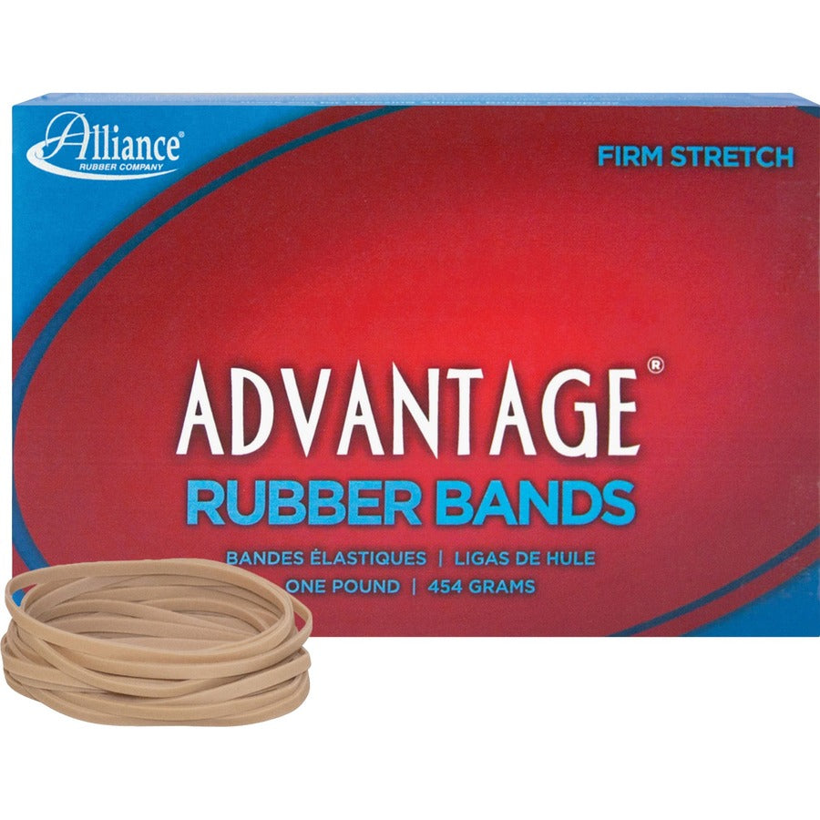 Alliance Rubber Advantage Rubber Bands - Size: #33 - 3.5" Length x 0.1" Width - Natural - 1 Box