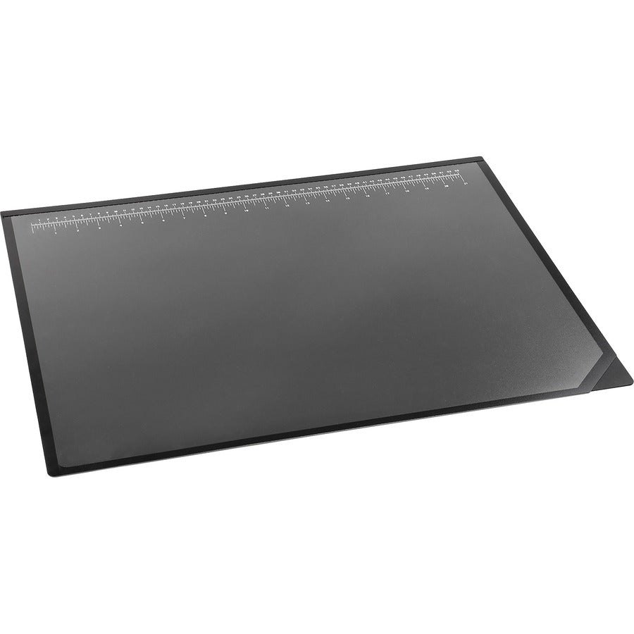 Artistic Logo Desktop Organizer Pad - Rectangular - 24" Width x 19" Depth - Rubber Backing - Rubber, Plastic - Black