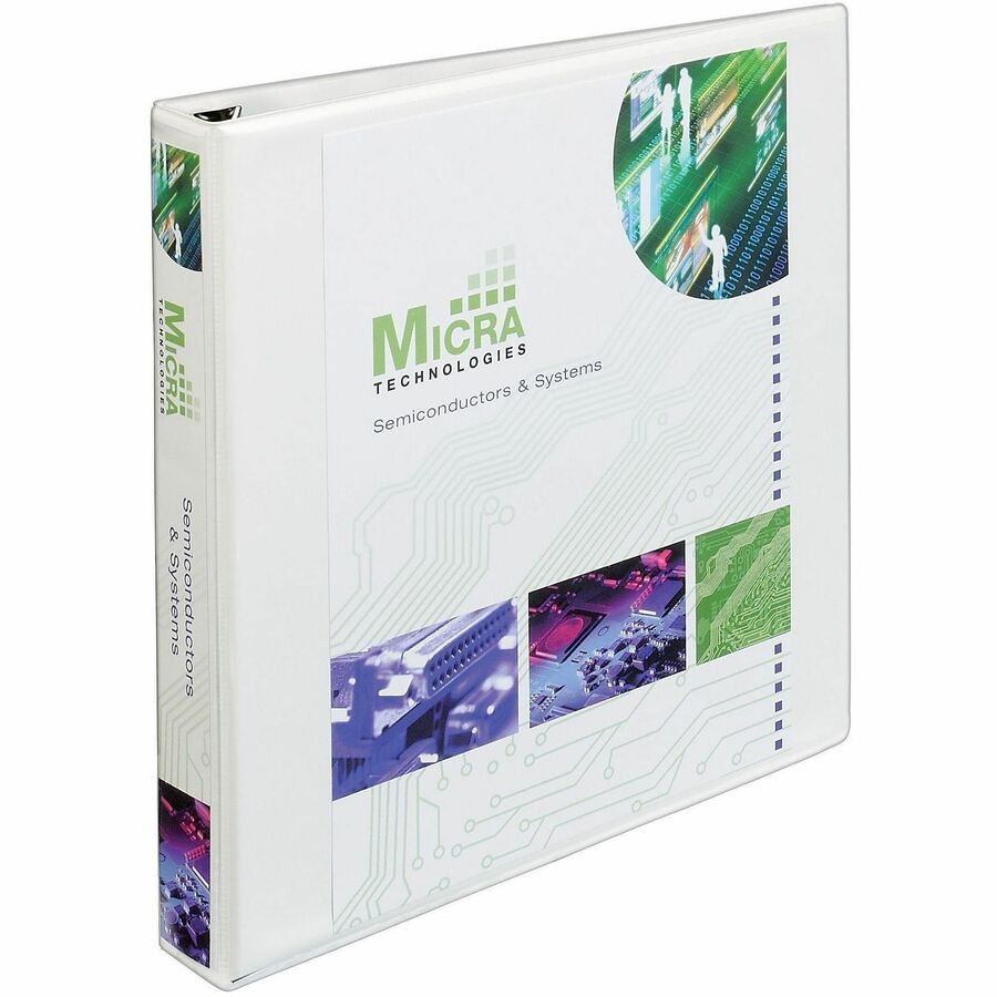 Avery&reg, Extra-Wide Heavy-Duty View Binder with One Touch EZD Rings - 1" Binder Capacity - Letter - 8 1/2" x 11" Sheet Size - 275 Sheet Capacity - 3 Ring - Fastener: D-Ring - Pocket: 4, Internal - Poly - White - Gap-free Ring, Exposed Rivet, Clear Ov...