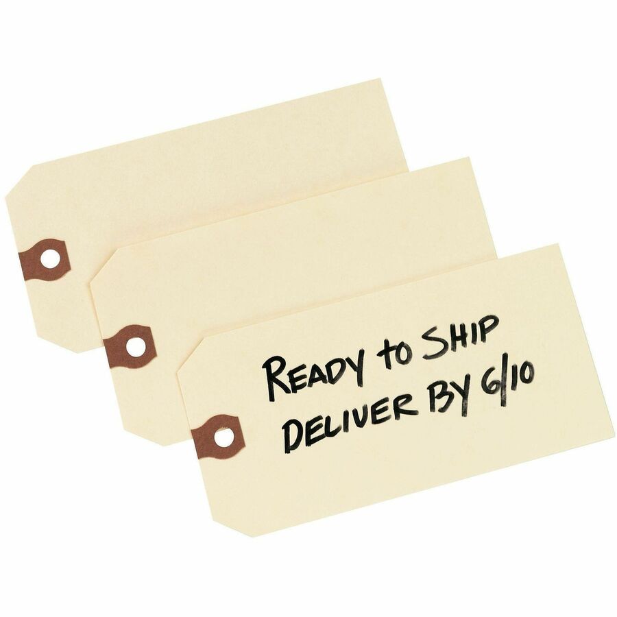 Avery&reg, Unstrung Shipping Tags, 11.5 pt. Stock, 5-1/4" x 2-5/8" , 1,000 Manila Hang Tags - 5.20" Length x 2.62" Width - Rectangular - Card Stock - Manila - 1000 / Box