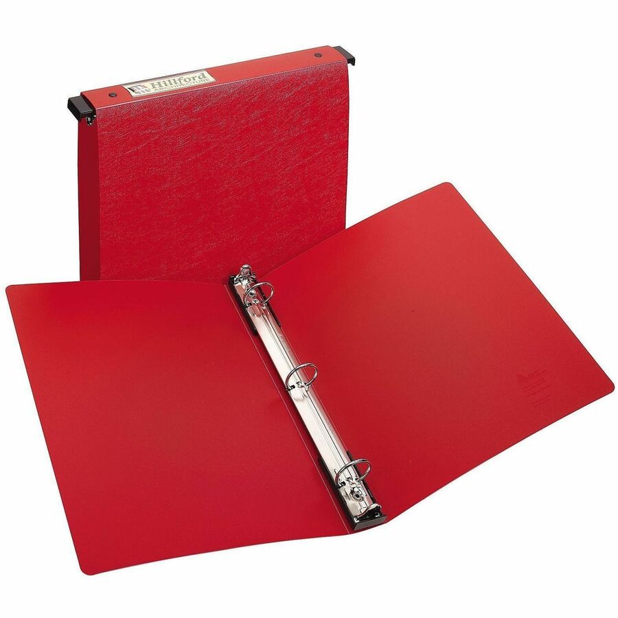 Avery&reg, Hanging Storage Flexible Binder - 1" Binder Capacity - Letter - 8 1/2" x 11" Sheet Size - 175 Sheet Capacity - 3 Ring - Fastener: Round Ring - Vinyl - Red - Gap-free Ring, Label Holder, Non-stick, Locking Ring, Sturdy, Flexible - 1 Each