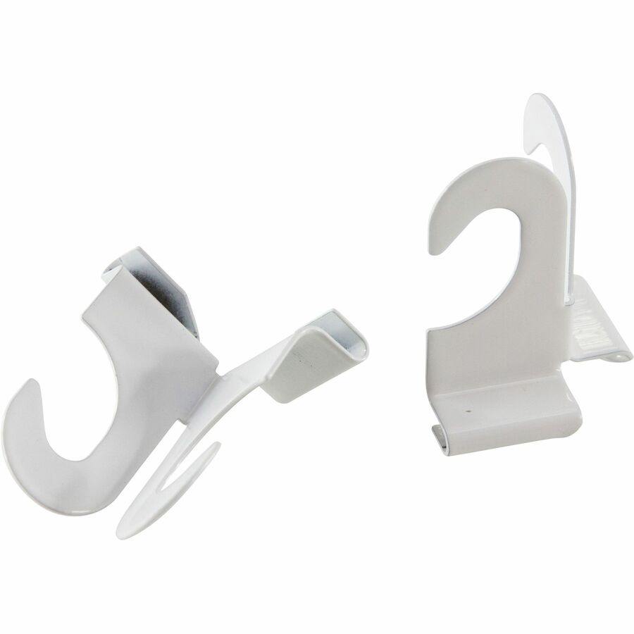 Baumgartens Suspended Ceiling Hooks 2 Pack WHITE (54510) - 30 lb (13.61 kg) Capacity - Durable - 2" Size - for Plant, Sign, Decoration, Office, Classroom, Garage, Home, Cell Phone - White - 2 / Pack