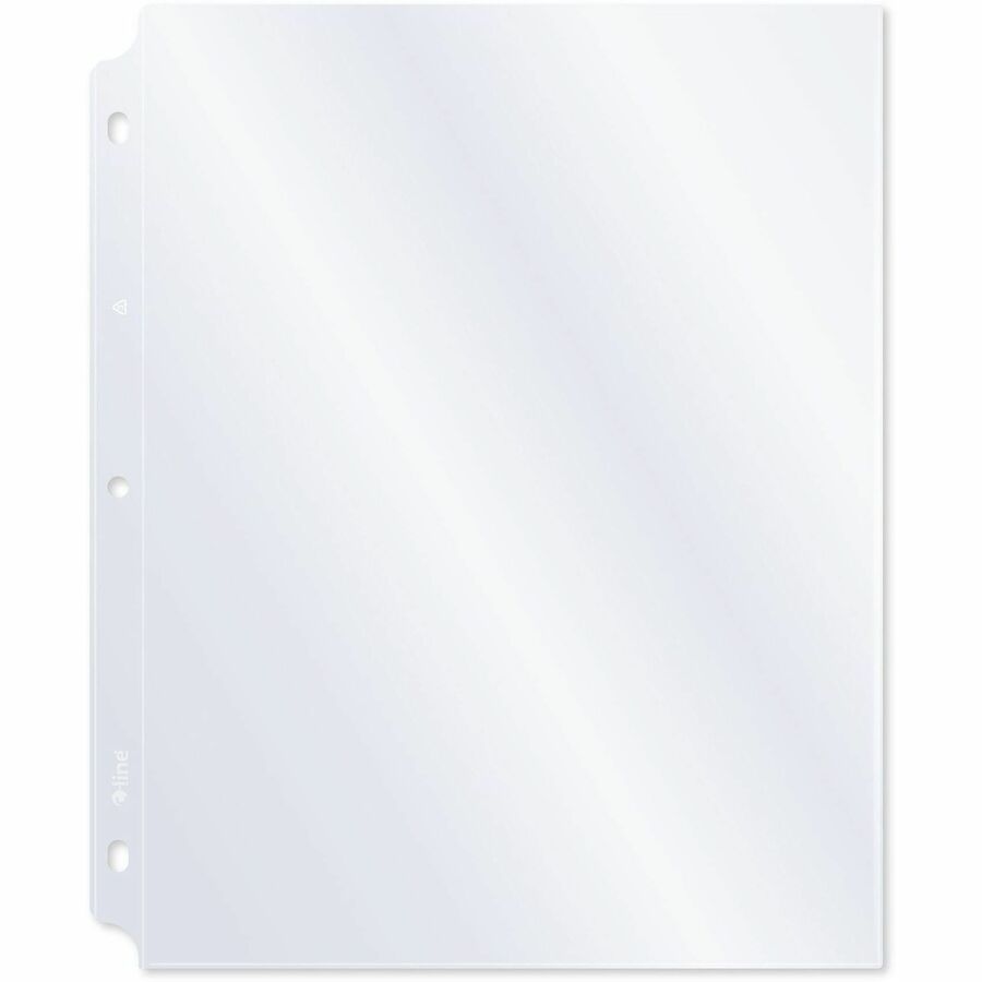 C-Line Vinyl Top Loading Sheet Protectors - For Letter 8 1/2" x 11" Sheet - 3 x Holes - Ring Binder - Clear - Vinyl - 50 / Box