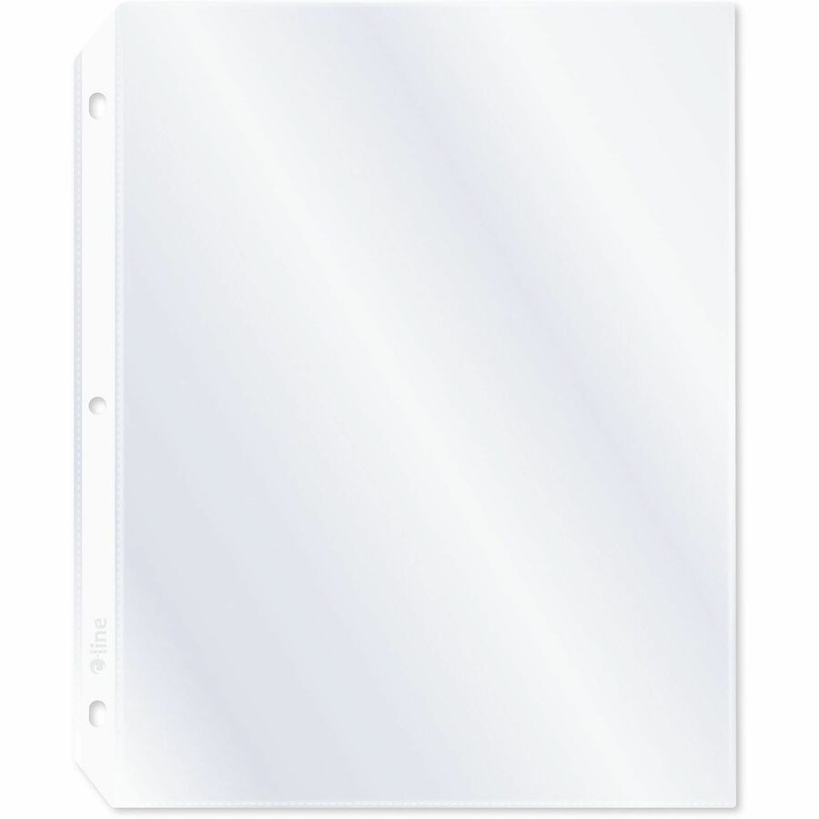 C-Line Heavyweight Top-Loading Sheet Protector - For Letter 8 1/2" x 11" Sheet - 3 x Holes - Ring Binder - Clear - Polypropylene - 100 / Box