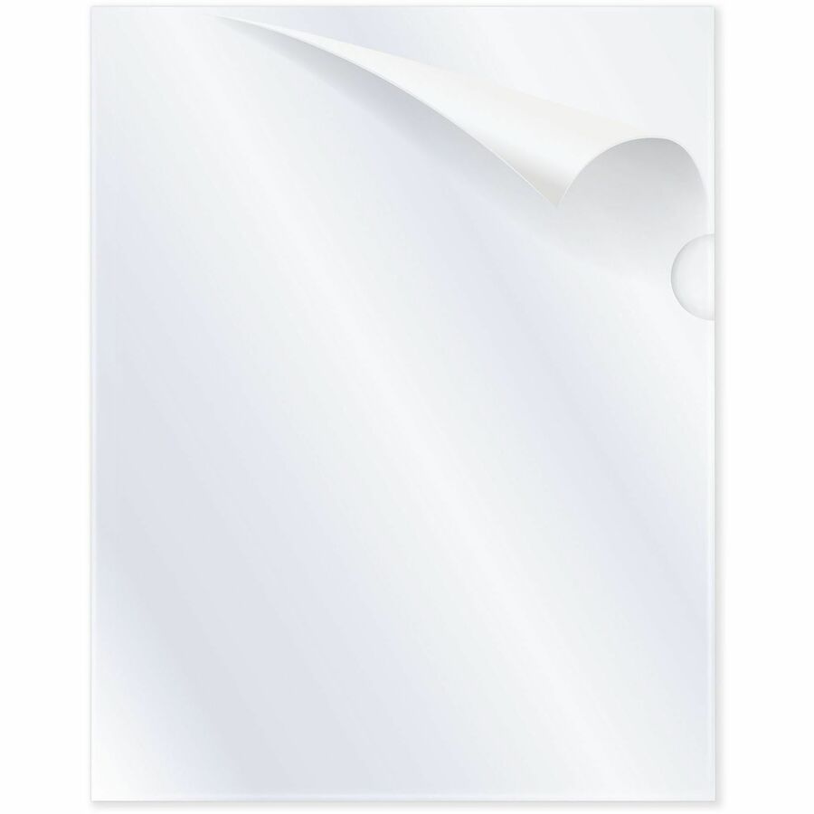 C-Line 62127 Letter Project File - 8 1/2" x 11" - Polypropylene - Clear - Tear Resistant, Static-free, Copy Safe, Non-glare - 70% Recycled - 25 / Box