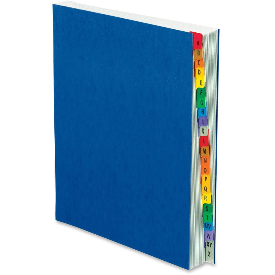 Pendaflex A-Z Oxford Desk File/Sorters - 20 Printed Tab(s) - Character - A-Z - Blue Divider - Multicolor Mylar Tab(s) - 65% - Moisture Resistant, Soil Resistant, Reinforced Gusset - 1 Each