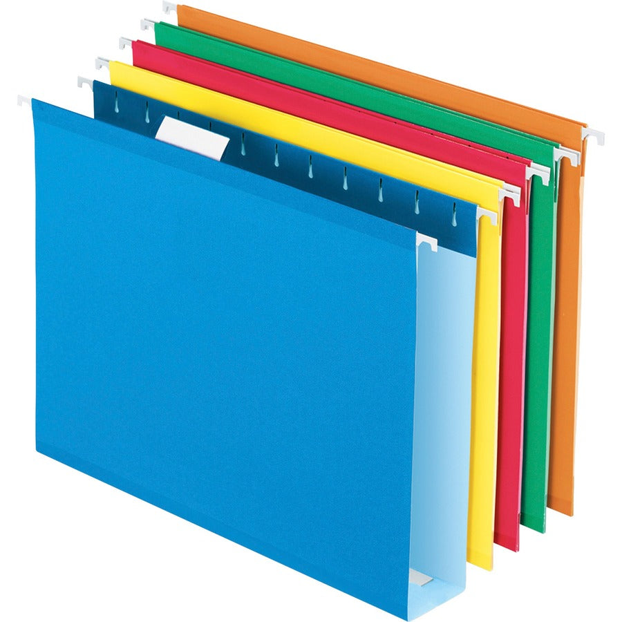 Pendaflex Letter Hanging Folder - 2" Folder Capacity - 8 1/2" x 11" - 1 Internal Pocket - Pressboard - Assorted - Reinforced, Reinforced Gusset, Acid-free - 10% Recycled - 25 / Box