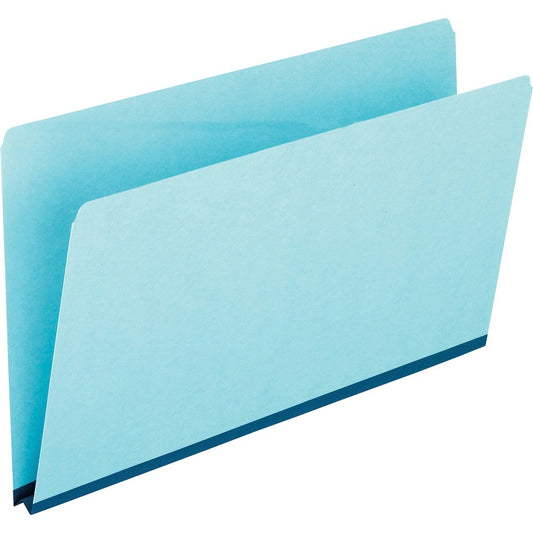 Pendaflex Legal Top Tab File Folder - 8 1/2" x 14" - 1" Expansion - 25 pt. - Tyvek, Pressboard - Blue - Reinforced Gusset, Heavy Duty - 65% Recycled - 25 / Box