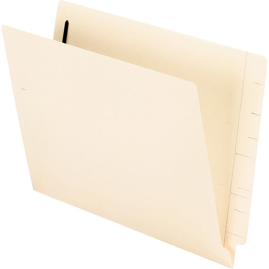 Pendaflex Letter End Tab File Folder with Fastener - 8 1/2" x 11" - 3/4" Expansion - 2 Fastener - 2" for Folder - End Tab Location - 11 pt. - 2 Plys - Manila - Heavyweight Cover, Reinforced Tab, Durable - 10% Recycled - 50 / Box