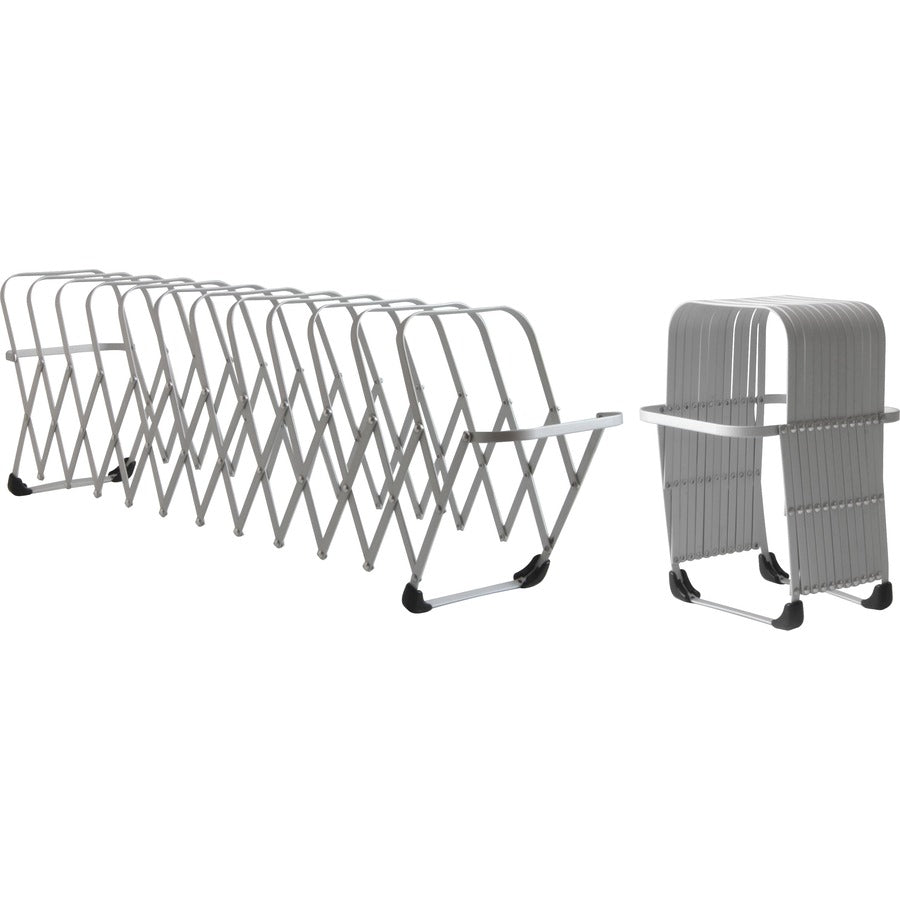 LEE Flexible Expandable Collator/Sorter/File - 12 - 7" Width x 11" Depth - Desktop - Silver - Aluminum - 1 Each