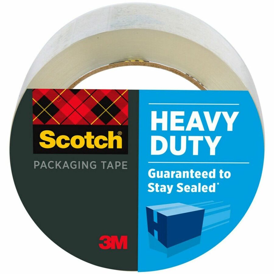 Scotch Heavy-Duty Shipping/Packaging Tape - 54.60 yd Length x 1.88" Width x 3.1 mil Thickness - 3" Core - Clear - Synthetic Rubber Resin - 3.10 mil - Rubber Resin Backing - Pistol Grip Dispenser - Split Resistant, Tear Resistant, Breakage Resistance...