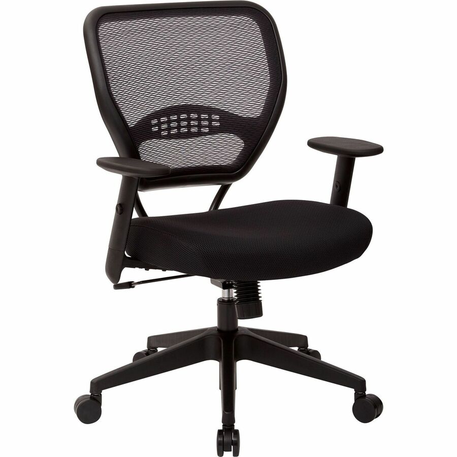 Office Star Professional Air Grid Back Managers Chair - Black Seat Color - Mesh Seat Material - Mesh Back Material - Black Frame Color - 5-star Base - 1 Each