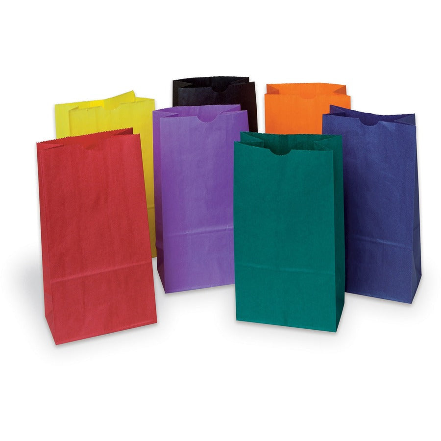 Creativity Street Kraft Bag - Art Project, Craft Project, Bag, Hat - 11" Height x 6" Width - Assorted - Kraft - 28 / Pack