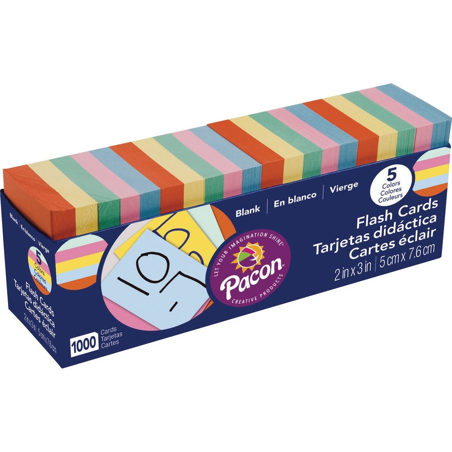 Pacon&reg, Blank Flash Card Dispenser Box - Educational - 1000 / Pack