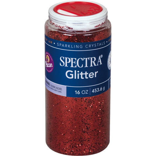 Spectra Glitter Sparkling Crystals - 1 Color(s) - Red - 16 oz - 1 Each