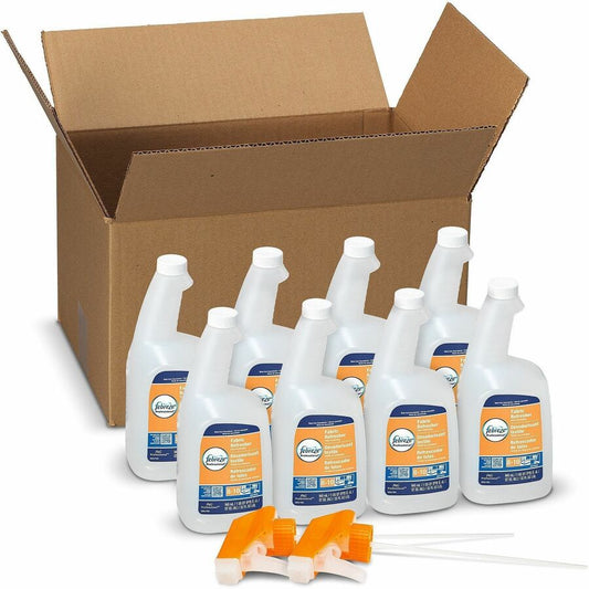 Febreze Fabric Refresher Spray - Spray - 32 fl oz (1 quart) - Fresh Scent - 8 / Carton - White
