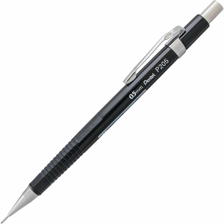 Pentel Sharp Automatic Pencils - 0.5 mm Lead - #2 - Refillable - Black Barrel - 1 Each