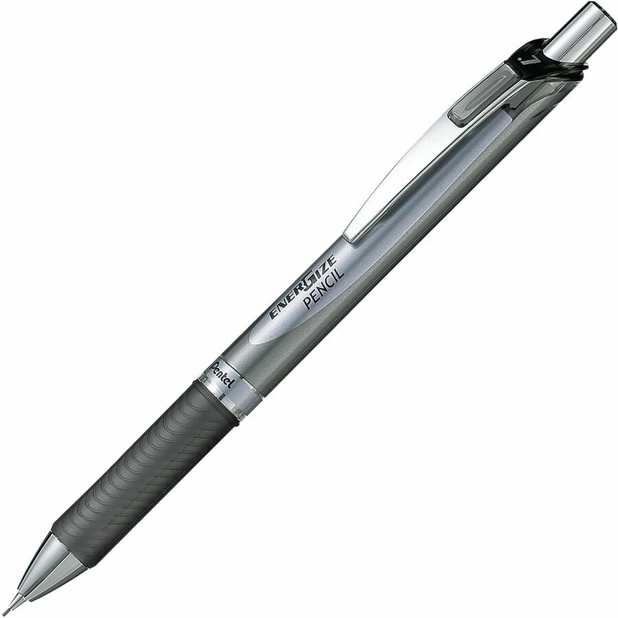 Pentel EnerGize Mechanical Pencils - 0.7 mm Lead - #2 - Refillable - Black Barrel - 1 Dozen