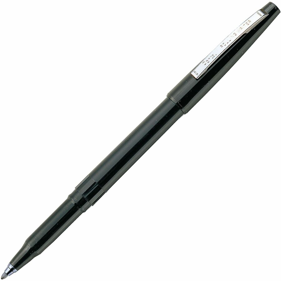 Pentel Rolling Writer Pens - Black Ink - Black Plastic Barrel - 12 / Dozen