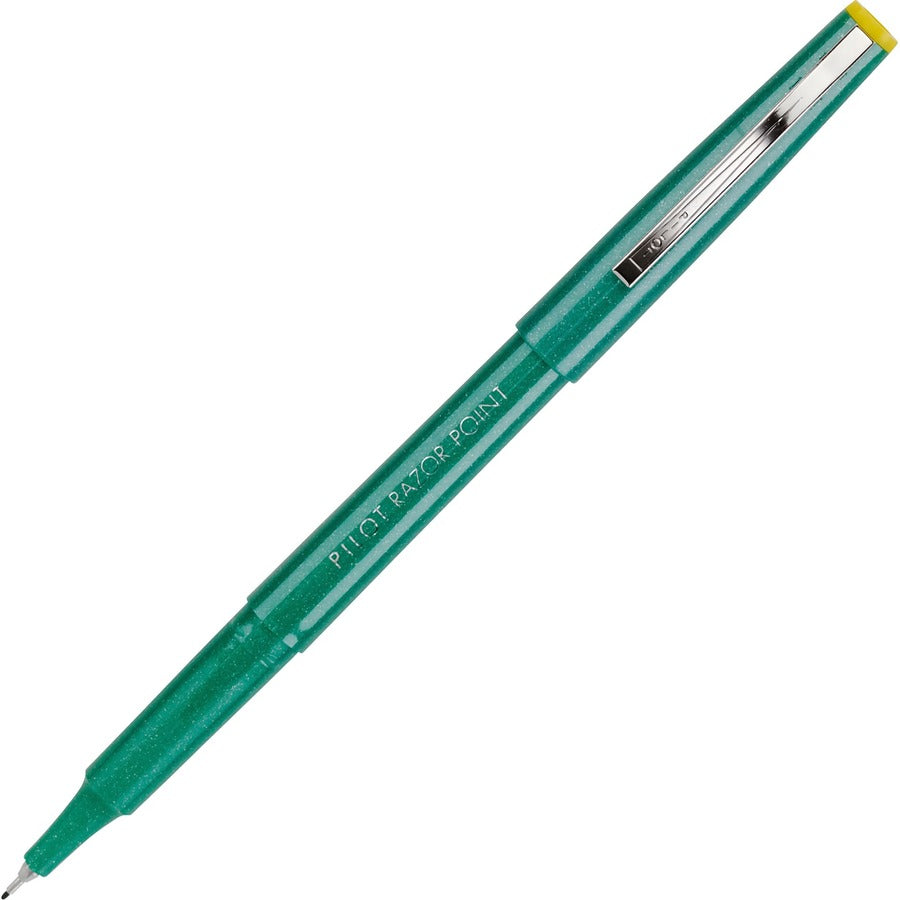 Pilot Marker Pens - Green Ink - Green Plastic Barrel - Metal Tip - Writing - 12 / Dozen