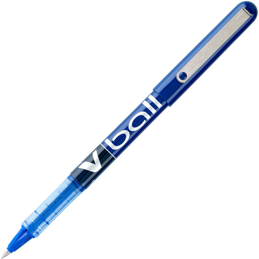 Pilot Vball Liquid Ink Pens - Blue Ink - Blue Barrel - 12 / Dozen