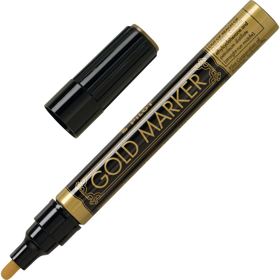 Pilot Creative Permanent Markers - Gold Ink - Gold Barrel - 1 Each