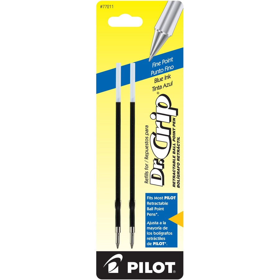 Pilot Retractable Pen Refills - 0.70 mm , Fine Point - Blue Ink - 2 / Pack
